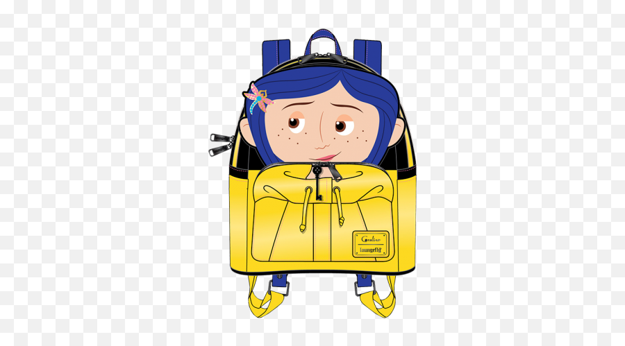 Coraline Raincoat Cosplay Mini Backpack Emoji,Rain Coat Clipart