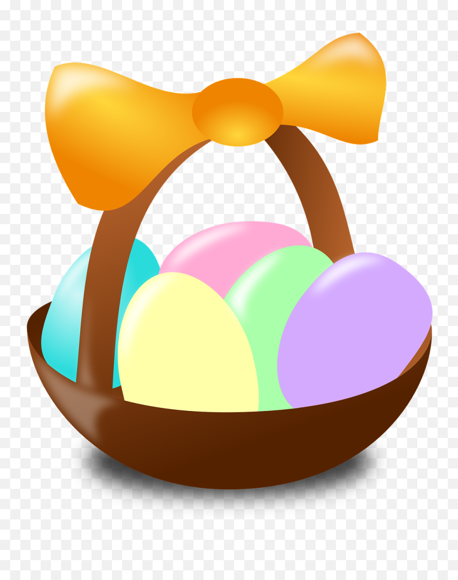 Easter Eggs Basket Nest - Free Vector Graphic On Pixabay Emoji,Easter Egg Basket Clipart