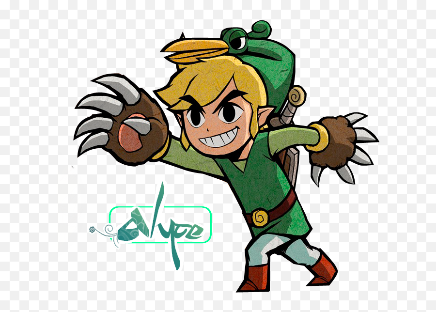 Zelda Clipart Cartoon - Legend Of Zelda Minish Cap Png Emoji,Minish Cap Logo