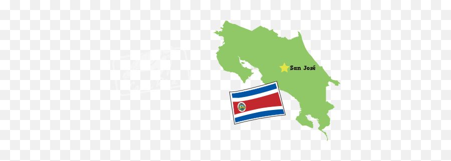 Costa Rica - Little Passports Emoji,Costa Rica Flag Png
