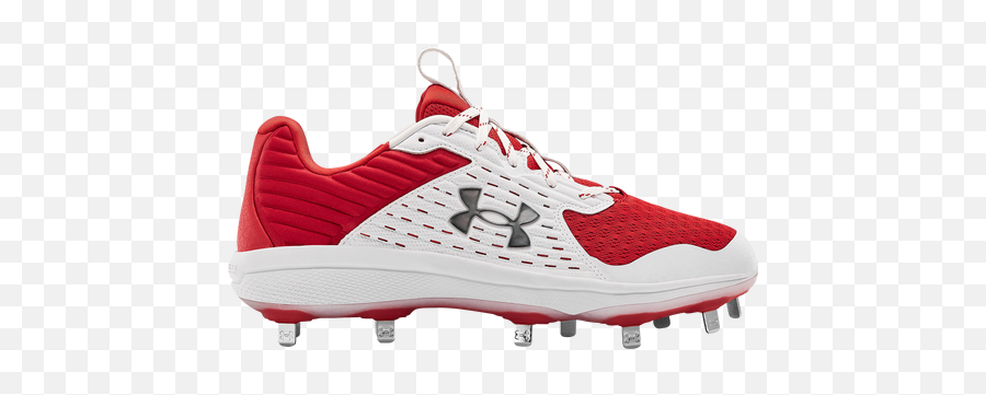 Under Armour Yard Mt - Menu0027s Metal Cleats Shoes Red White Red Emoji,White Under Armour Logo