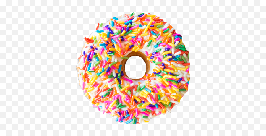 Sprinkle Donut Png Png Image With No - Donut With Sprinkles Png Transparent Emoji,Donut Png