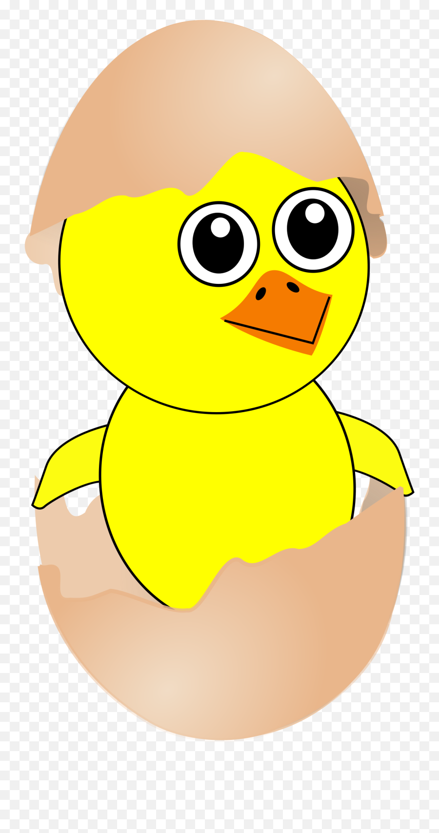 Easter Chick Cartoon Clipart - Chick Clipart Emoji,Cartoon Clipart