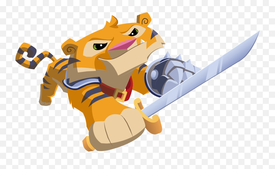 Download Tiger Sword - Animal Jam Sword Transparent Full Animal Jam Tigre Emoji,Sword Transparent