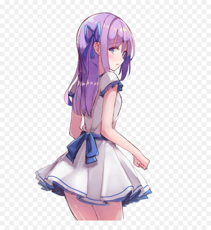Anime Girl Png Emoji,Anime Girl Transparent Background