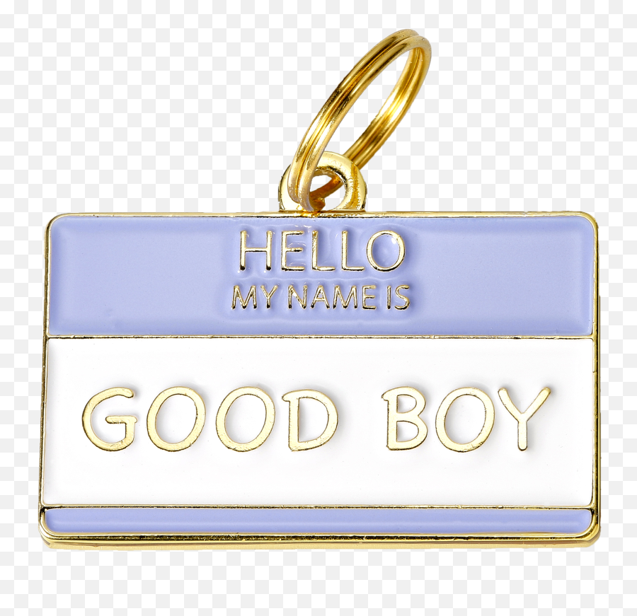 Engraved Hello My Name Is Good Boy Dog - Solid Emoji,Hello My Name Is Png