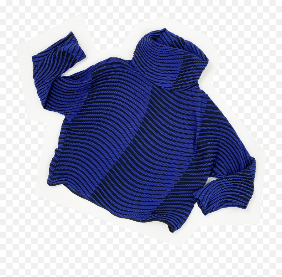 Issey Miyake Blue Wave Pleated Top Emoji,Blue Wave Png