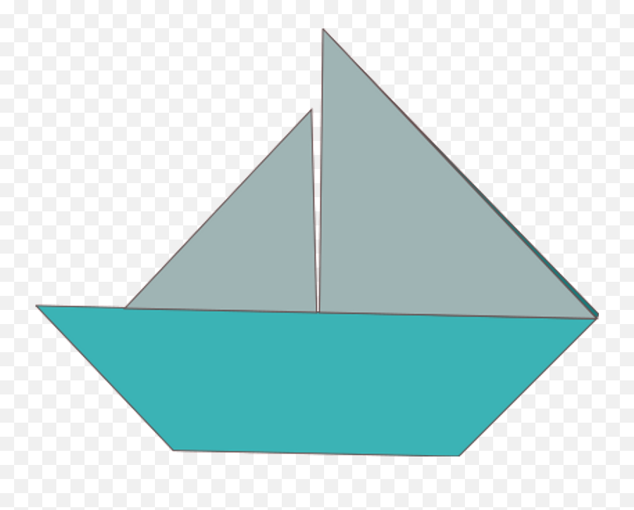 Origami Sailboat Clipart Free Download Transparent Png - Origami Sailboat Clipart Emoji,Sailboat Clipart