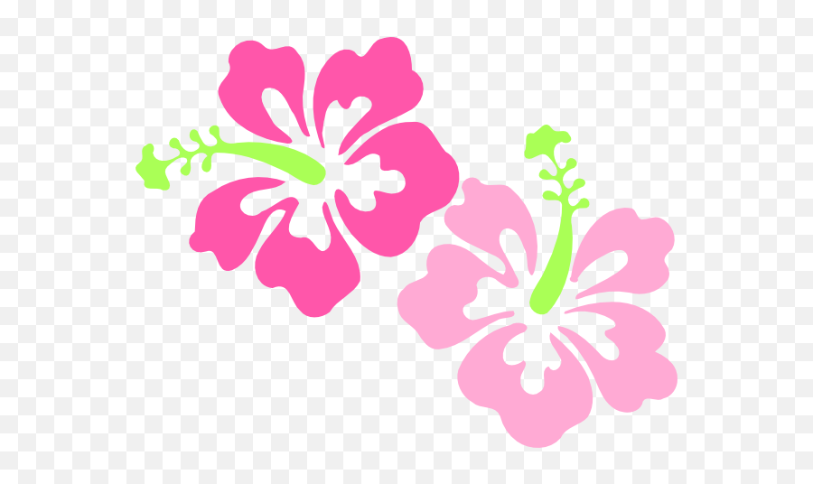 Border Clip Art Flower Border Clip Art Flower Transparent - Transparent Hawaiian Flowers Png Emoji,Flower Border Clipart