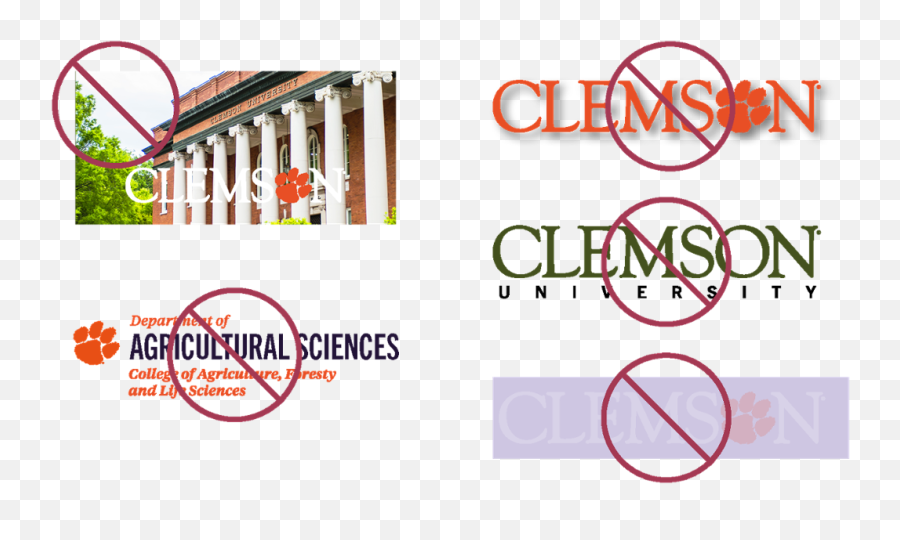 Logo Usage And Limitations Clemson University South Carolina Emoji,Parallel Logo