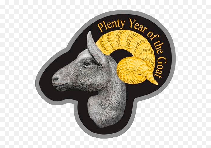 Niue - 1 Dollar 2015 Year Of The Goat Horn Of Plenty Ag Emoji,Goat Horns Png