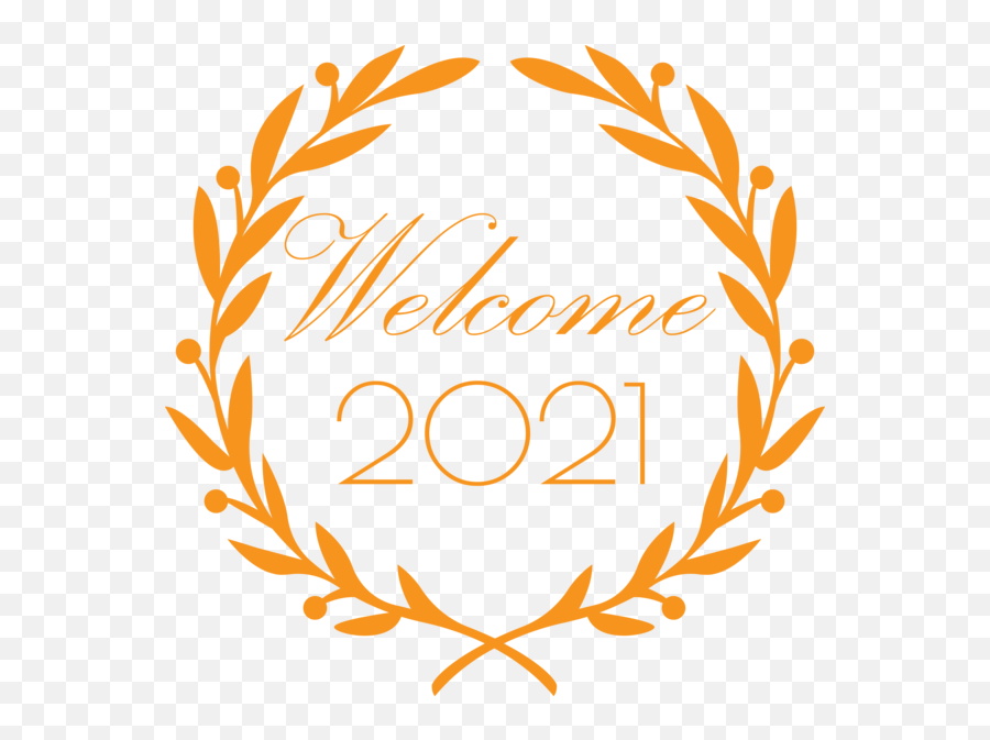 New Year Free Wreath Laurel Wreath For Welcome 2021 For New Emoji,Laurel Wreath Transparent