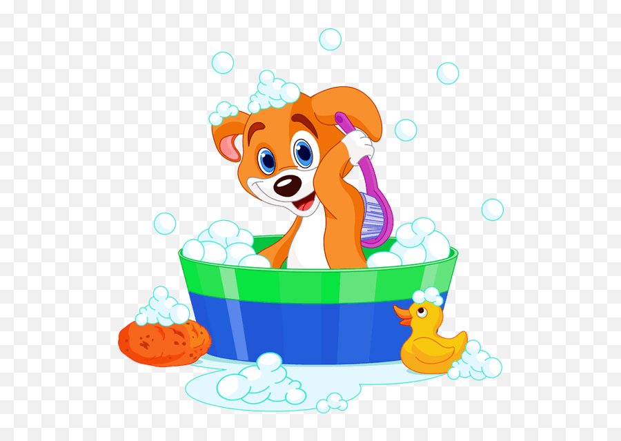 Cat Diggity Dog - Pet Grooming A Pet Spa Wonderland Emoji,Taking A Bath Clipart