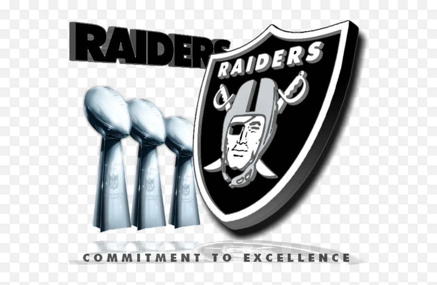 Afc West 3d Logos - Raiders Logo Png 3d Emoji,3d Logos