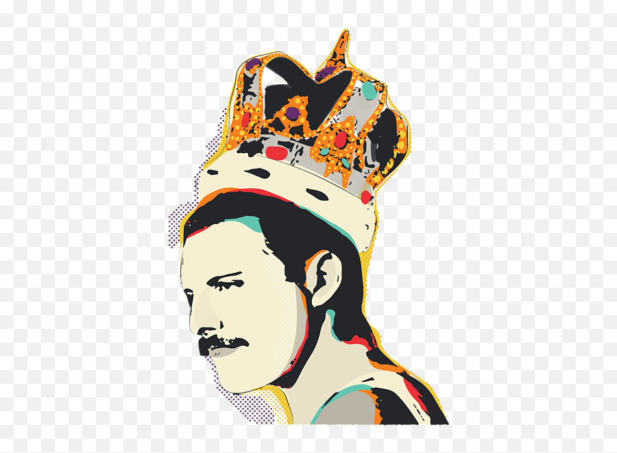 Be Visible - Freddie Mercury Painting Pop Art Emoji,Freddie Mercury Clipart
