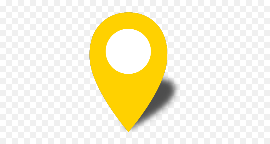 Simple Location Map Pin Icon2 Yellow Free Vector Data Svg - Transparent Yellow Location Pin Png Emoji,Location Icon Transparent