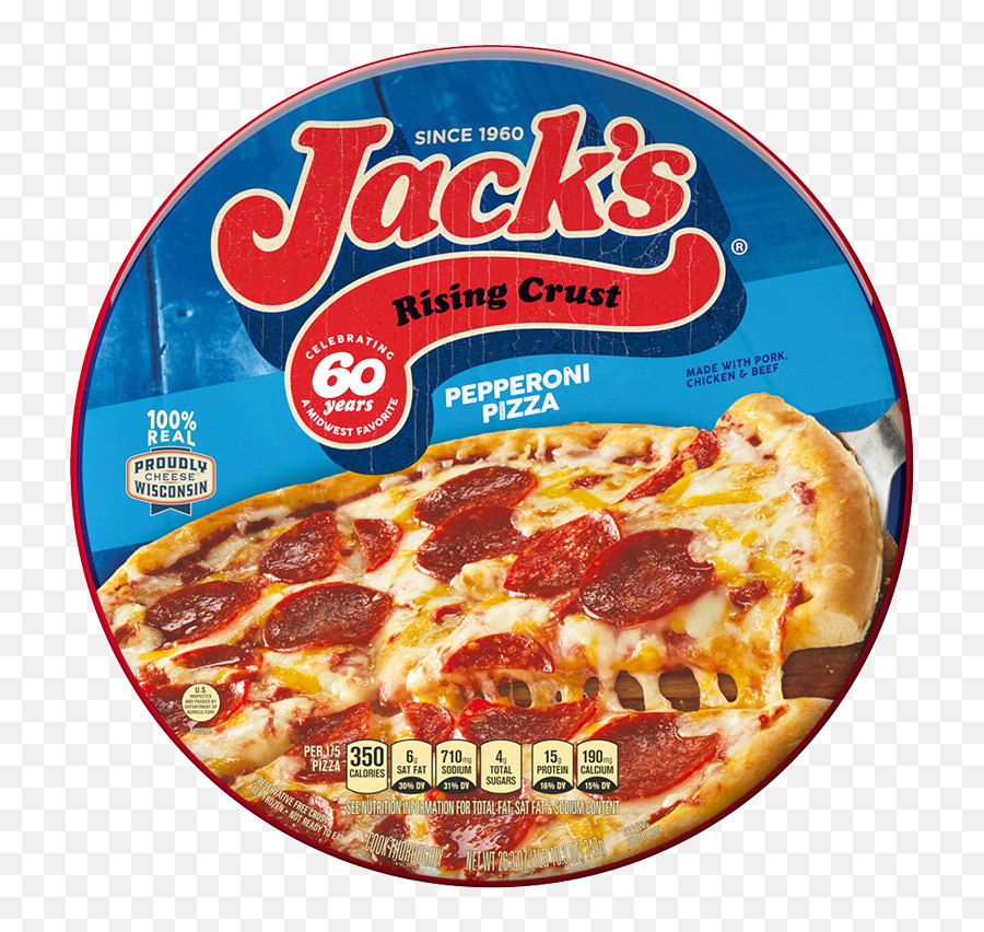 Rising Crust Pepperoni Frozen Pizza - Jacks Supreme Pizza Emoji,Pizza Slice Transparent