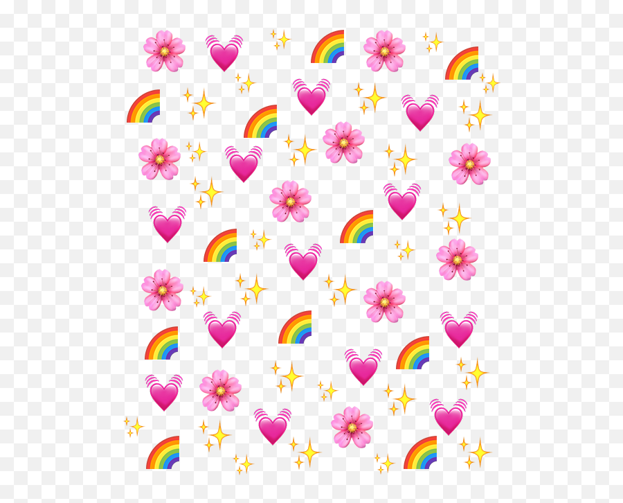 Rainbow Heart Emoji Background - Emoji Background Png Download,Rainbow Heart Png