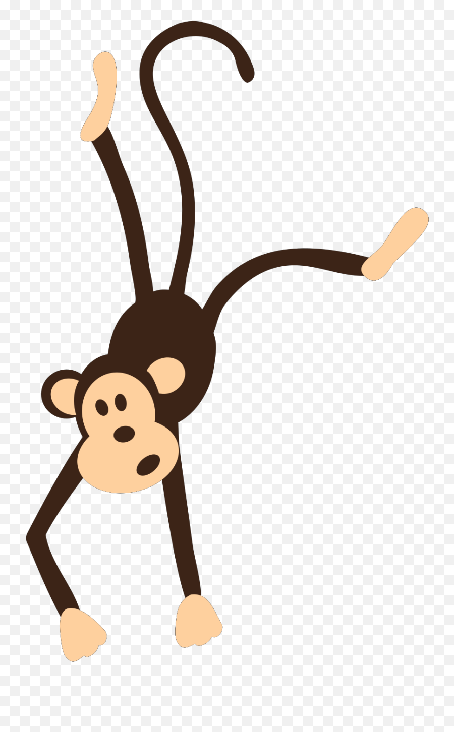 Zoo Animals Clipart Transparent - Monkey Hanging Clip Art Emoji,Zoo Clipart