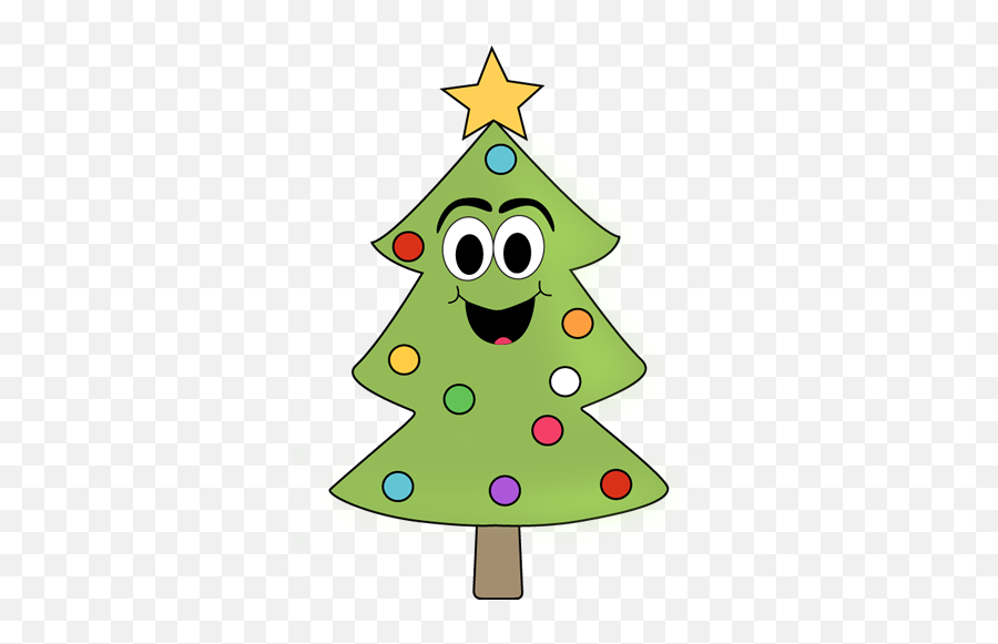 Library Of Tree With A Face Banner Royalty Free Library Png - Cartoon Christmas Emoji,Face Clipart