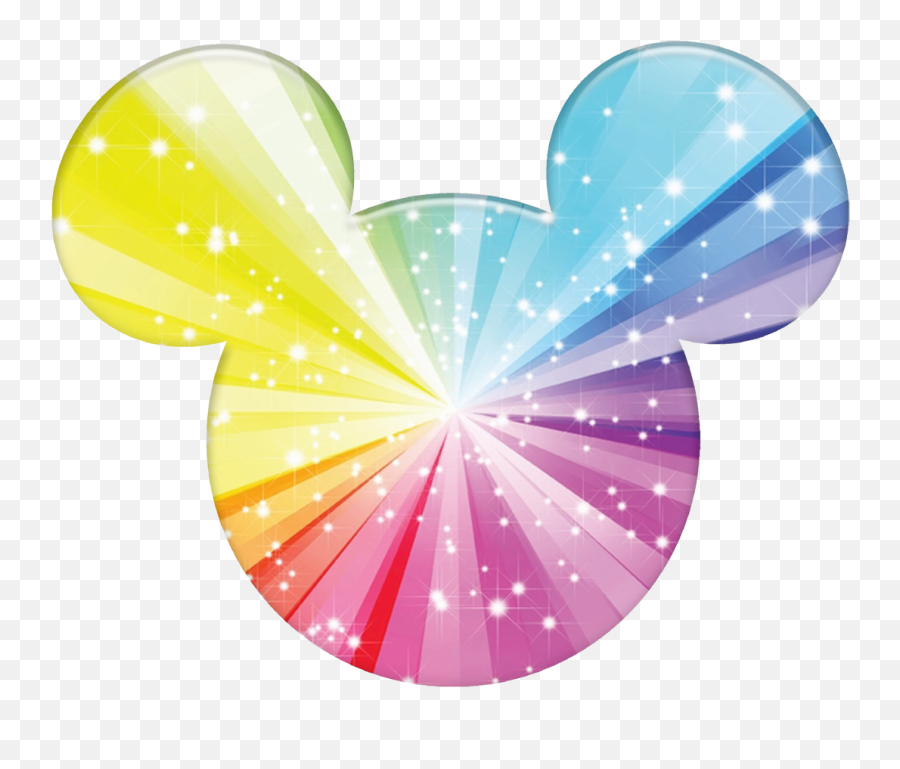 Mickey Mouse Ears Colorful Transparent Emoji,Mickey Mouse Ears Transparent