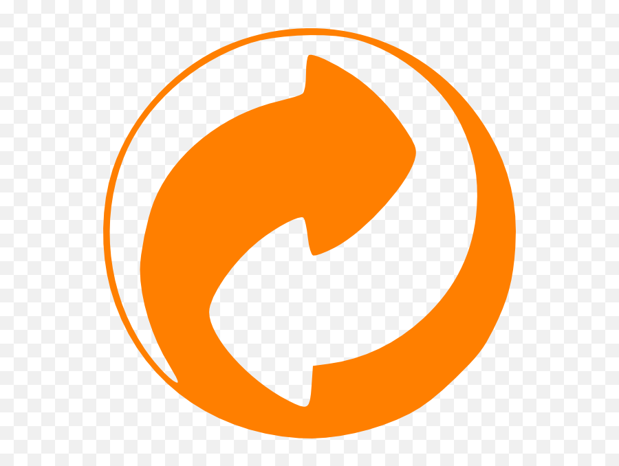 Download Hd Orange Circular Arrows Clip Art At Clker - Green Emoji,Orange Arrow Png