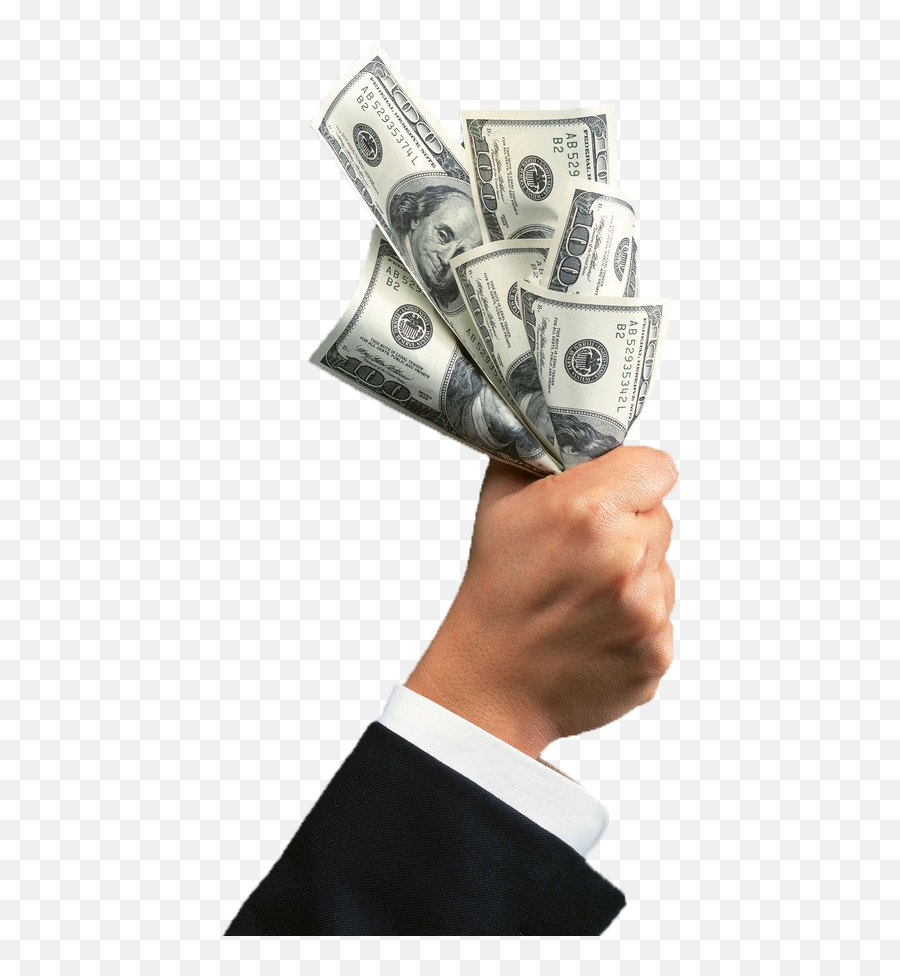 Credit Money Hand Cash - Hold A Dollar In Hand Png Download Emoji,Cash Transparent Background