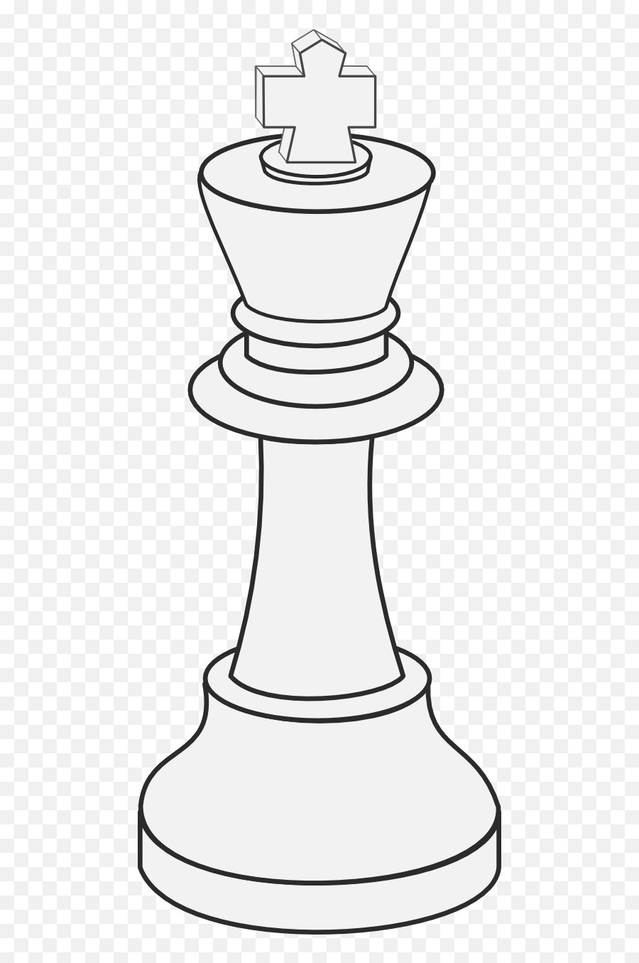 White King Chess Clipart I2clipart - Royalty Free Public Emoji,Games Clipart Black And White
