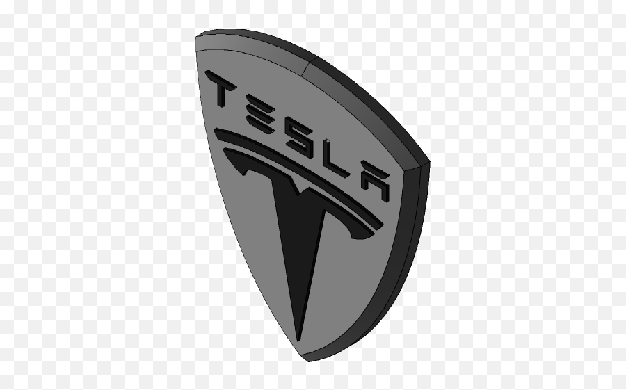 Tesla Logo 3d Cad Model Library Grabcad - Automotive Decal Emoji,Tesla Logo