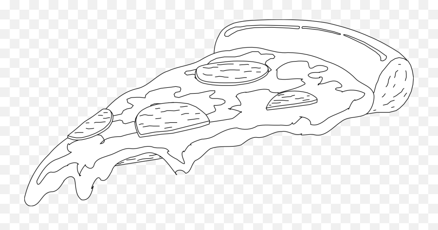 Download Png Pizza Black And White - Transparent Pizza Png Black And White Emoji,Pizza Clipart Black And White