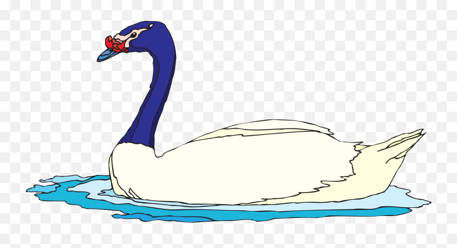 Swimming Goose Svg Vector Swimming - Goose Clipart Emoji,Goose Clipart