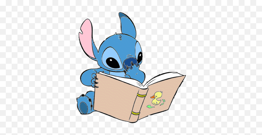 Lilo U0026 Stitch Animated Images Gifs Pictures - Cute Stitch Reading A Book Emoji,Stitch Clipart