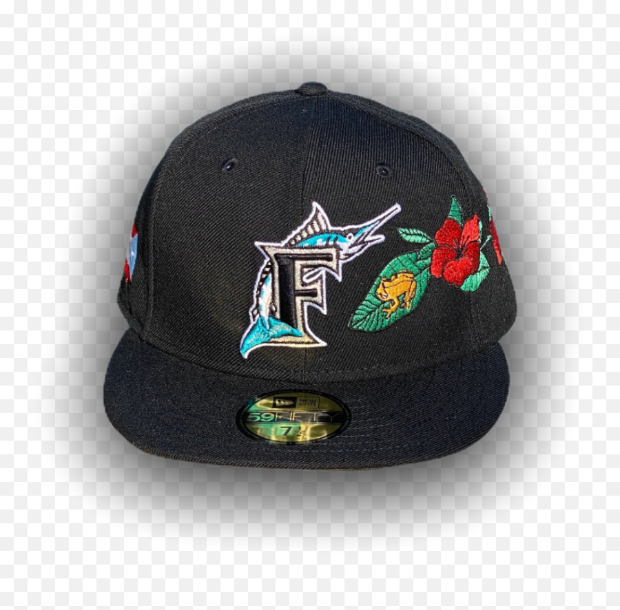 Miami Marlins Official Newera Fitted Flor De Maga - Miami Marlins Emoji,Miami Marlins Logo