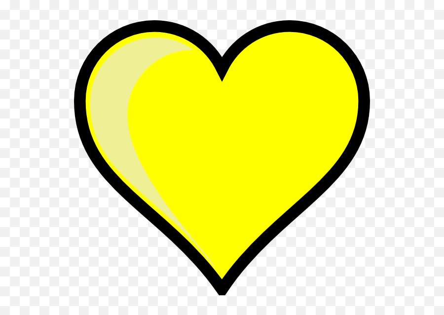 Yellow Heart Clipart U0026 Free Yellow Heart Clipartpng - Yellow Heart Clipart Emoji,Heart Clipart Png