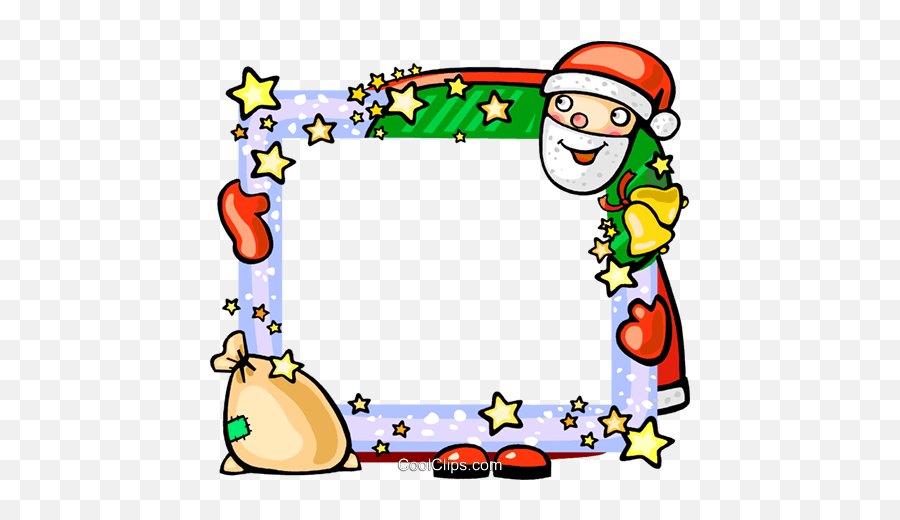 Christmas Themed Frame Royalty Free Vector Clip Art - Rahmen Weihnachten Clipart Emoji,Christmas Frame Clipart