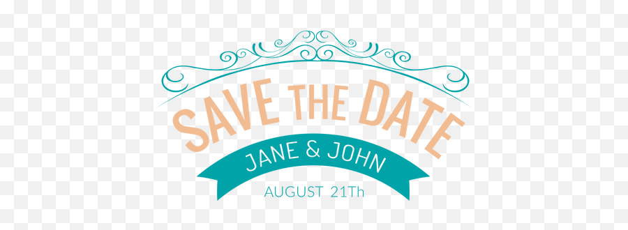 Save The Date Logo - Save The Date Design Png Emoji,Save The Date Clipart