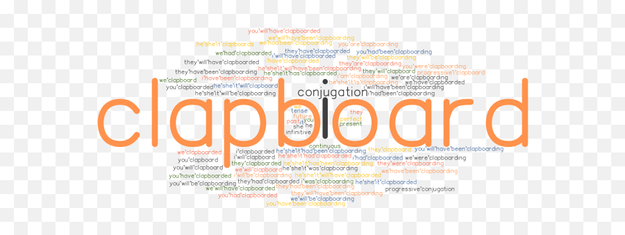 Clapboard Past Tense Verb Forms Conjugate Clapboard - Dot Emoji,Clapboard Png