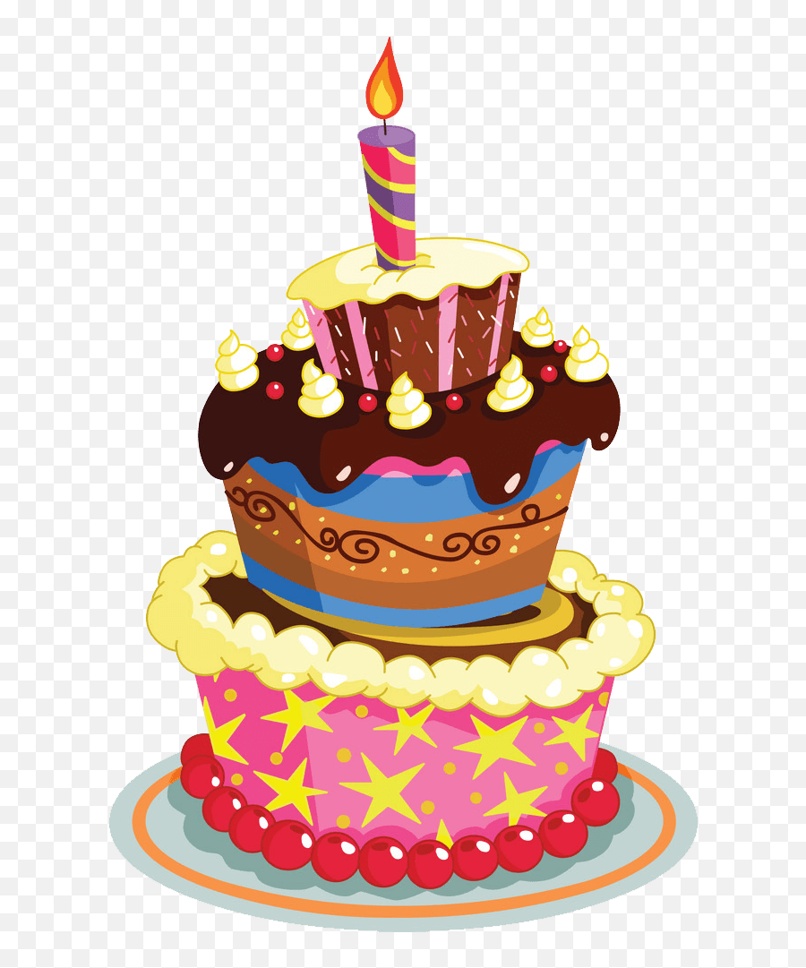 Birthday Cake Clipart Transparent - Birthday Cake Png Vector Emoji,Cake Transparent