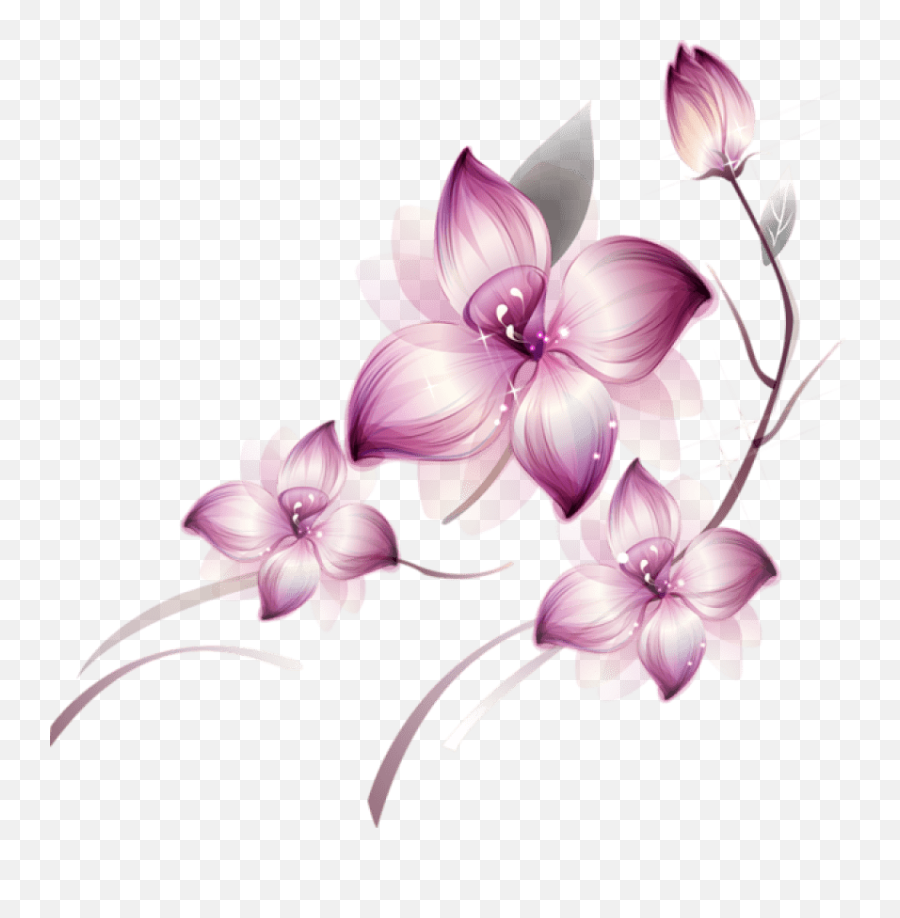 Violet Lotus Flower Background Uffbits Png Transparent - Beautiful Flower Png Hd Emoji,Flowers Transparent Background
