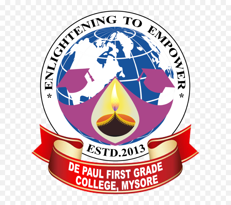 De Paul First Grade College Mysore - Language Emoji,Depaul Logo