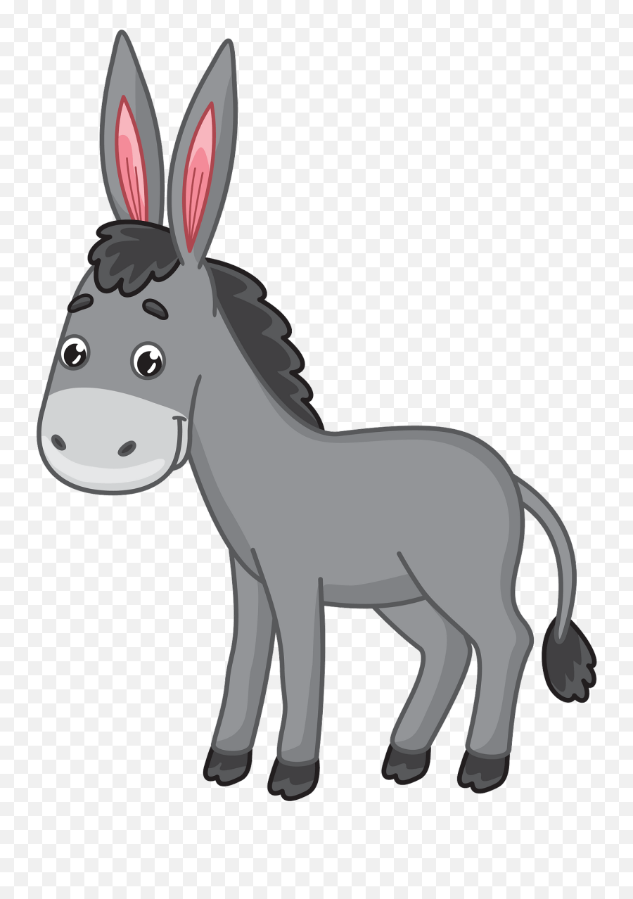 Donkey Clipart - Donkey Clipart Emoji,Donkey Clipart