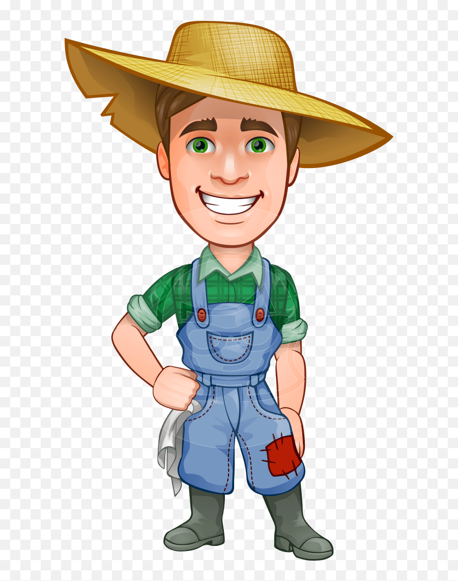 Cartoon Farmer Png Transparent Png - Cartoon Farmer Png Emoji,Farmer Clipart