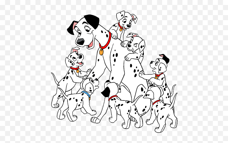 Pongo Perdita And Puppies Clip Art Disney Clip Art Galore - Pongo And Perdita And Puppies Emoji,Penny Clipart