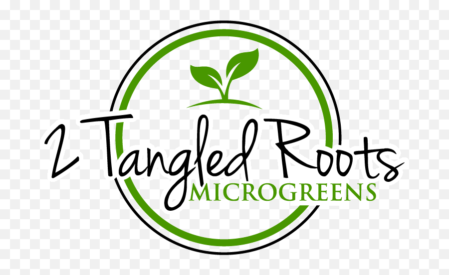 2 Tangled Roots Microgreens Logo Design - 48hourslogo Emoji,Tangle Logo