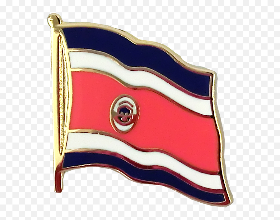 Costa Rica - Flag Lapel Pin Emoji,Costa Rica Flag Png