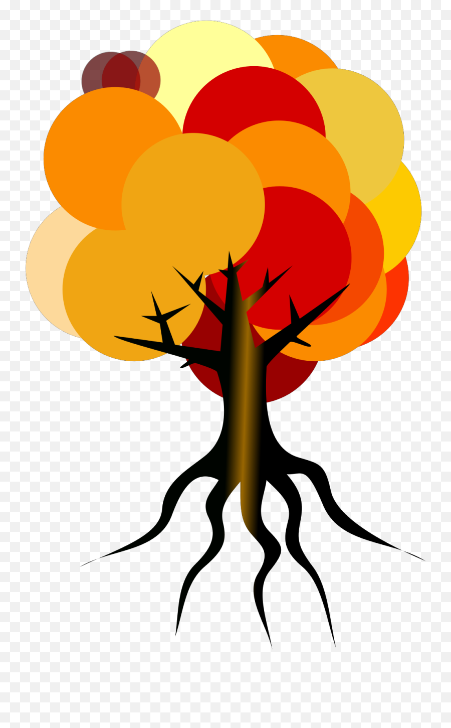 Colorful Tree Fall Svg Vector Colorful Tree Fall Clip Art - Vertical Emoji,Fall Tree Clipart