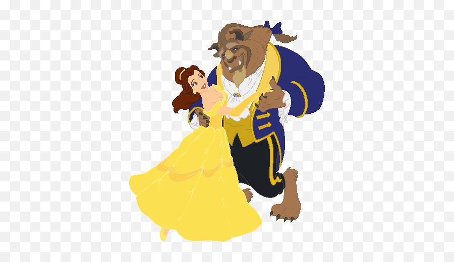 Free Beauty And The Beast Clipart - Beauty And The Beast Animasi Emoji,Beauty And The Beast Clipart