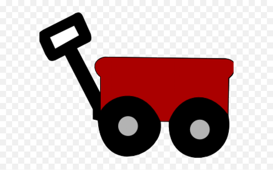 Little Red Wagon Clipart Transparent - Red Wagon Clipart Emoji,Wagon Clipart