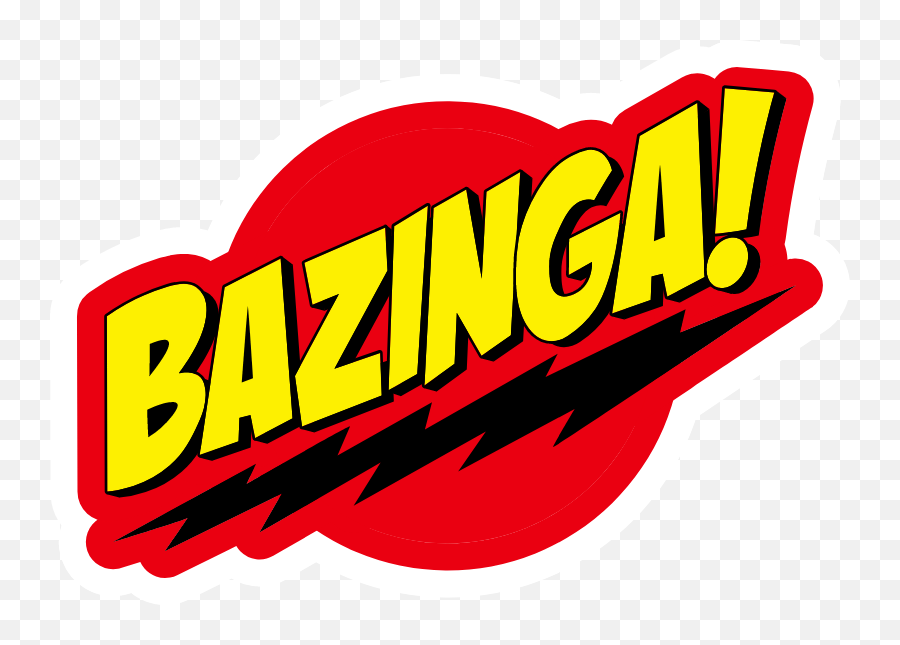 Big Bang Theory Bazinga Sticker - Stickers Bazinga Emoji,Big Bang Theory Logo