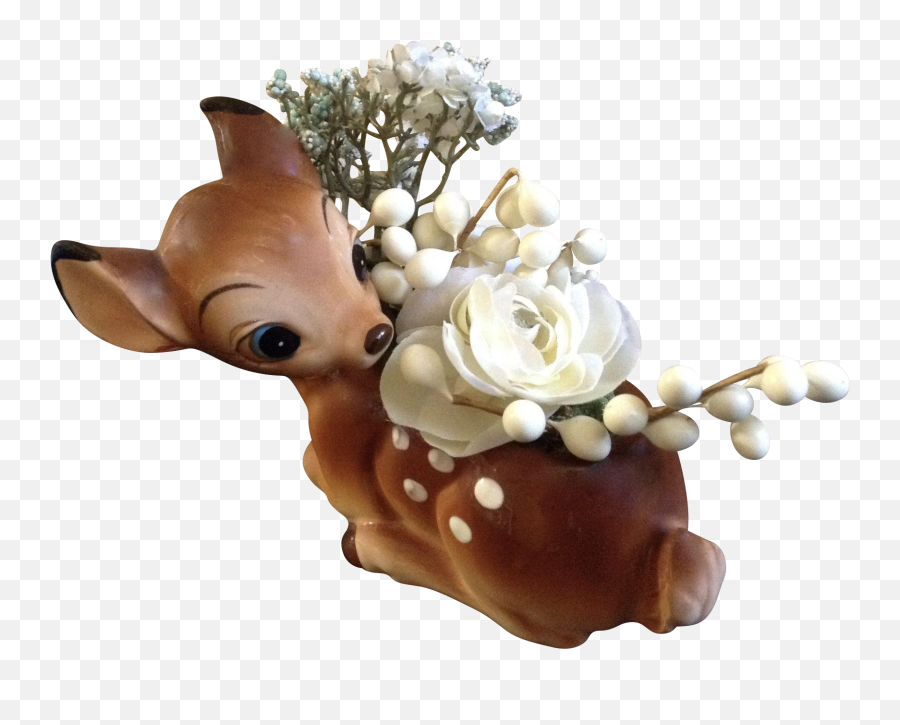 Vintage Walt Disney Productions Bambi Pl 1590725 - Png Artificial Flower Emoji,Bambi Png
